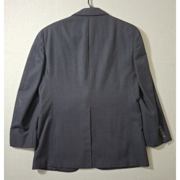 Britches of Georgetowne Blazer Jacket 40R Wool Charcoal Pinstripe Coat - Picture 12 of 13